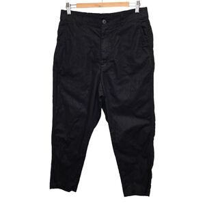 Uniqlo Women's XL Drawstring Relaxed Athleisure Black Ankle Pants